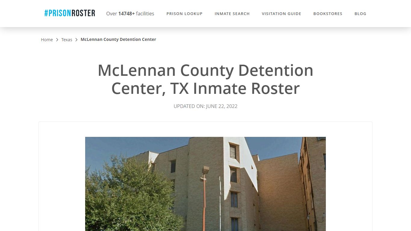 McLennan County Detention Center, TX Inmate Roster